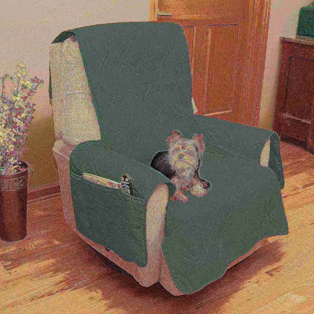 Pet Adobe Furniture Cover for Chair with Non-slip Strap, Stain Resistant Good for Kids and Pets Gray 951613GRV